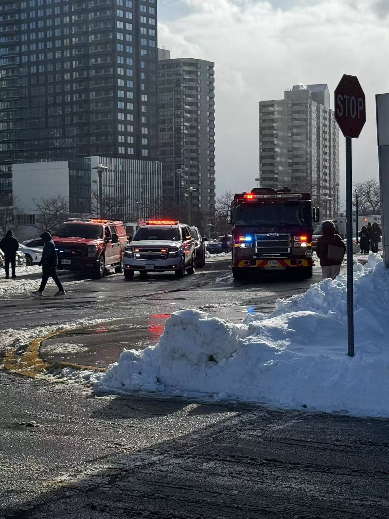 The sound of a fire engine