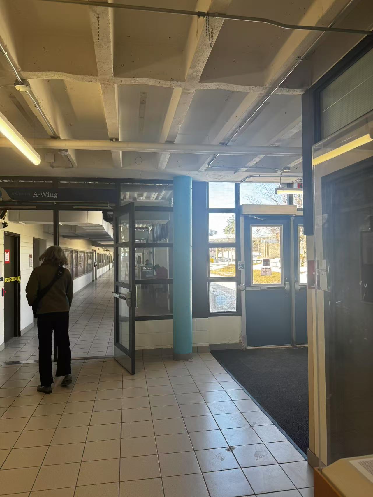 Voices in the hallway